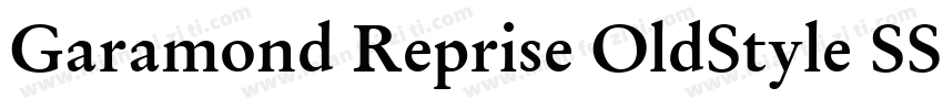 Garamond Reprise OldStyle SSi Bold字体转换
